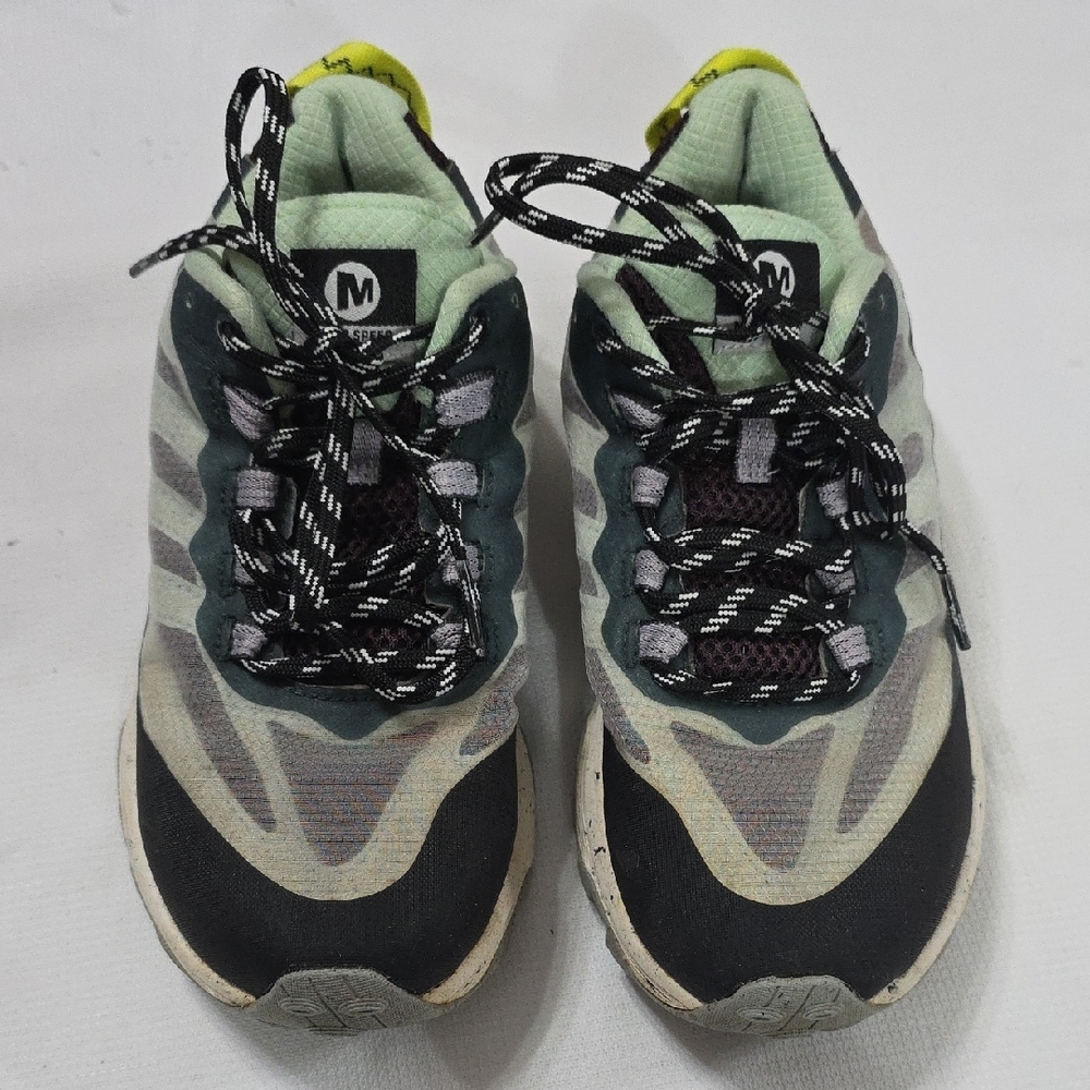 Merrell Moab Speed Womens Sneakers Float Pro Vibram Soles Greens/Black/Gray Sz 6